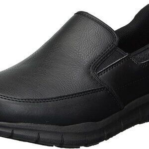Women's Nampa Loafer Synthetic Black Size 9 Wide Slip Resistant Memory Foam